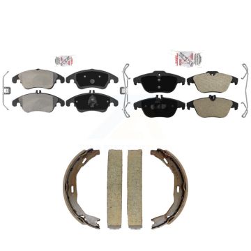 Front Rear Semi-Metallic Disc Brake Pads Kit For Mercedes-Benz C300 E350 C350 E550 E400 KNN-101584