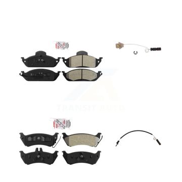 Front Rear Ceramic Disc Brake Pad And Wear Sensor Kit For Mercedes-Benz ML320 ML350 ML430 KNW-100001