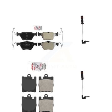Front Rear Ceramic Disc Brake Pads And Wear Sensor Kit For Mercedes-Benz E320 CLK320 E430 KNW-100002