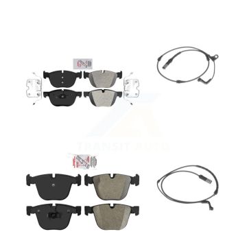 Front Rear Ceramic Disc Brake Pads And Wear Sensors Kit For BMW X5 X6 KNW-100050