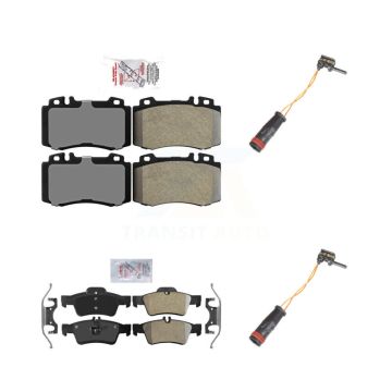 Front Rear Ceramic Brake Pad Wear Sensor Kit For Mercedes-Benz E350 SL500 SL550 E550 S500 KNW-100069