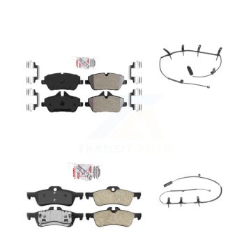 Front Rear Ceramic Disc Brake Pads And Wear Sensors Kit For Mini Cooper KNW-100096