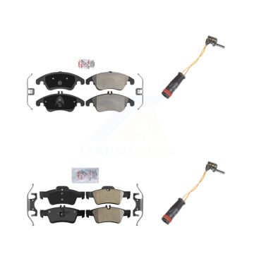 Front Rear Ceramic Disc Brake Pad Wear Sensor Kit For Mercedes-Benz E350 E250 CLS400 E400 KNW-100120