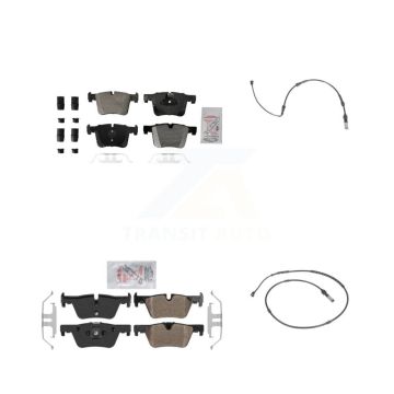 Front Rear Ceramic Disc Brake Pads And Wear Sensors Kit For BMW 320i xDrive 328d 2.0L KNW-100138
