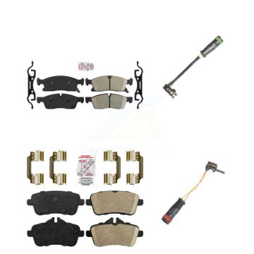 Front Rear Ceramic Disc Brake Pads & Wear Sensor Kit For Mercedes-Benz GLE400 GL350 GL450 KNW-100155