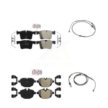 Front Rear Ceramic Disc Brake Pads And Wear Sensors Kit For BMW X3 X4 KNW-100187