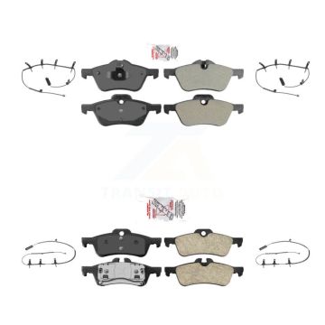 Front Rear Ceramic Disc Brake Pads And Wear Sensors Kit For Mini Cooper KNW-100201