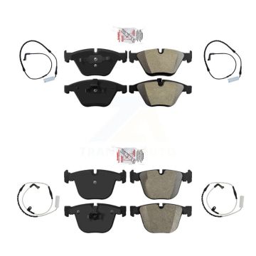 Front Rear Ceramic Brake Pad And Wear Sensor Kit For BMW 750i 750Li 745i 745Li 760Li 760i KNW-100237