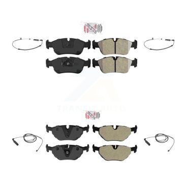 Front Rear Ceramic Disc Brake Pad Wear Sensor Kit For BMW 325i 325Ci 320i 328i 323Ci 323i KNW-100254