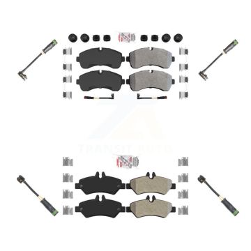Front Rear Ceramic Disc Brake Pad & Extra Wear Sensor Kit For Mercedes-Benz Sprinter 3500 KNW-100266