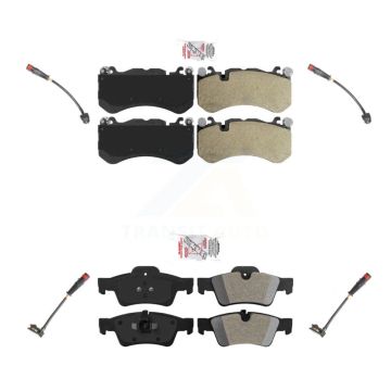 Front Rear Ceramic Disc Brake Pads And Wear Sensors Kit For Mercedes-Benz G63 AMG G65 KNW-100301