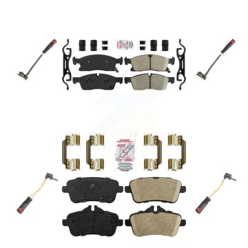 Front Rear Ceramic Disc Brake Pad & Wear Sensor Kit For Mercedes-Benz ML350 GLE350 GLE400 KNW-100318