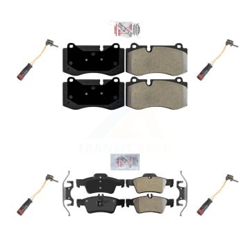 Front Rear Ceramic Brake Pad & Wear Sensor Kit For Mercedes-Benz SL550 With Sport Package KNW-100324