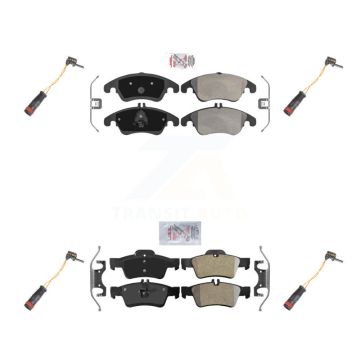Front Rear Ceramic Disc Brake Pad Wear Sensor Kit For Mercedes-Benz E350 E250 CLS400 E400 KNW-100325