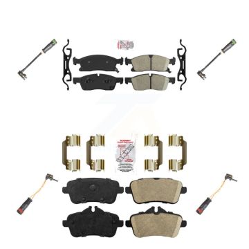 Front Rear Ceramic Disc Brake Pads & Wear Sensor Kit For Mercedes-Benz GLE400 GL350 GL450 KNW-100327