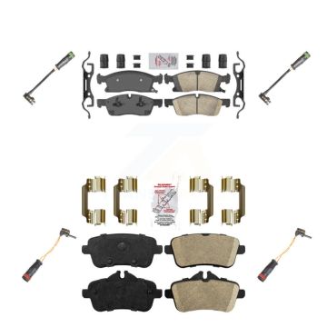Front Rear Ceramic Brake Pads Wear Sensor Kit For Mercedes-Benz GLE400 GL350 GLS450 GL450 KNW-100330