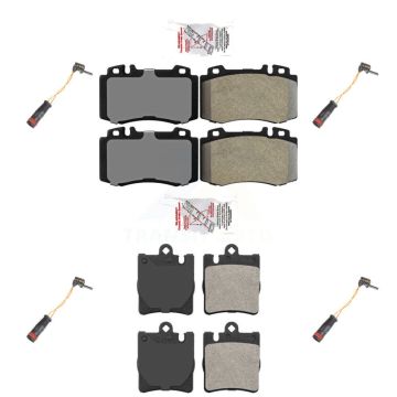 Front Rear Ceramic Disc Brake Pad Wear Sensor Kit For Mercedes-Benz C230 SLK350 C320 C350 KNW-100331