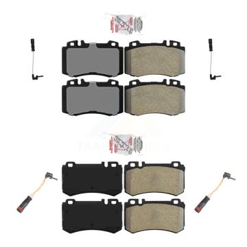 Front Rear Ceramic Disc Brake Pads And Wear Sensors Kit For Mercedes-Benz S600 5.5L KNW-100337