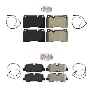 Front Rear Ceramic Brake Pads Wear Sensor Kit For Land Rover Range 4.2L with Supercharged KNW-100363