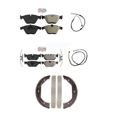 Front Rear Ceramic Disc Brake Pads And Wear Sensors Kit (5Pc) For BMW X1 KNW-100400