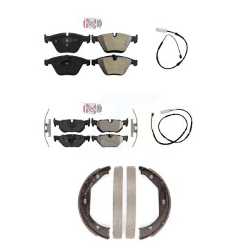 Front Rear Ceramic Disc Brake Pads And Wear Sensors Kit (5Pc) For BMW X1 KNW-100401