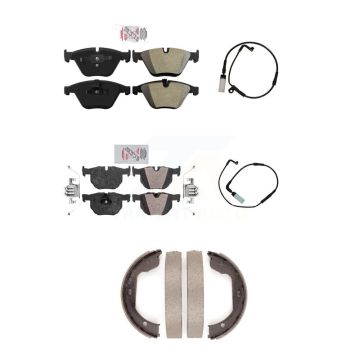 Front Rear Ceramic Brake Pad And Wear Sensor Kit (5Pc) For BMW 530i 528i xDrive 525i 535i KNW-100408