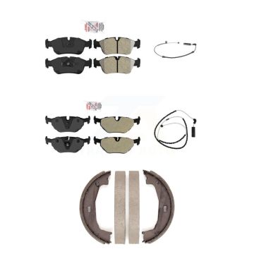 Front Rear Ceramic Disc Brake Pads And Wear Sensors Kit (5Pc) For BMW Z4 KNW-100415