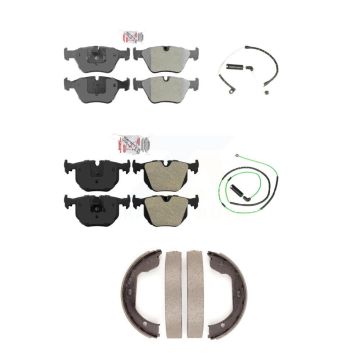 Front Rear Ceramic Disc Brake Pads And Wear Sensors Kit (5Pc) For BMW Z4 KNW-100417