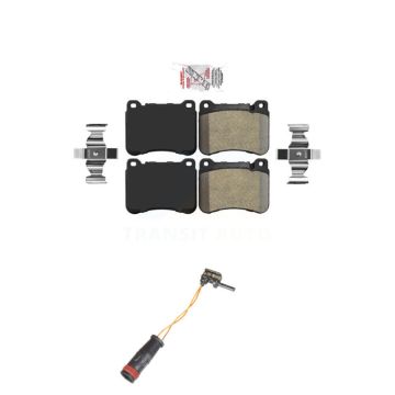 Front Ceramic Disc Brake Pads & Wear Sensor Kit For Mercedes-Benz SLK350 C230 C320 SLK300 KNW-100532