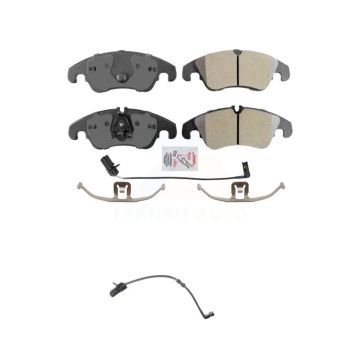 Front Ceramic Disc Brake Pads And Extra Wear Sensors Kit For Audi A7 Quattro A6 KNW-100552