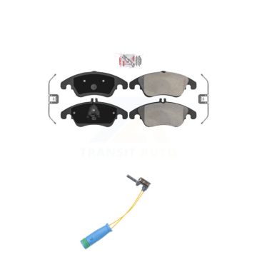 Front Ceramic Disc Brake Pads And Wear Sensors Kit For Mercedes-Benz E400 KNW-100579