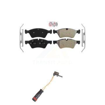 Front Ceramic Disc Brake Pads And Wear Sensors Kit For Mercedes-Benz E350 AWD KNW-100583