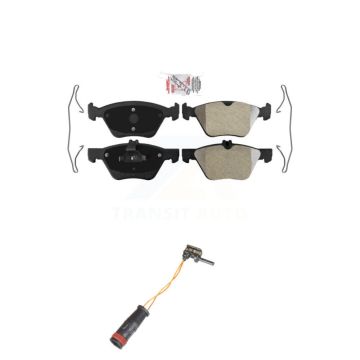 Front Ceramic Disc Brake Pads And Wear Sensors Kit For Mercedes-Benz E350 E300 KNW-100585