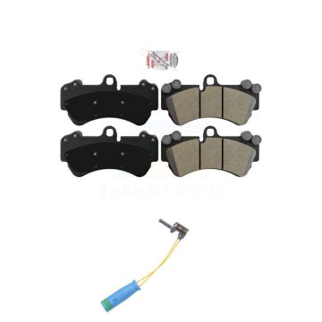 Front Ceramic Disc Brake Pads And Wear Sensors Kit For 2017-2018 Mercedes-Benz G550 4x4 KNW-100618