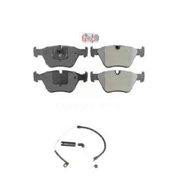 Front Ceramic Disc Brake Pads And Wear Sensors Kit For BMW Z4 KNW-100625
