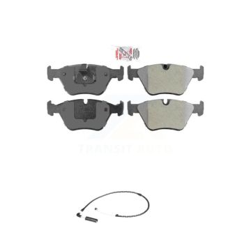 Front Ceramic Disc Brake Pads And Wear Sensors Kit For 2004-2010 BMW X3 KNW-100628