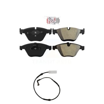 Front Ceramic Disc Brake Pads And Wear Sensors Kit For 2008 BMW 328i 3.0L KNW-100669