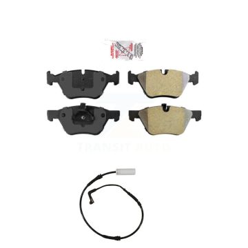 Front Ceramic Disc Brake Pads And Wear Sensors Kit For BMW 128i 328i 323i 325i 330i KNW-100676
