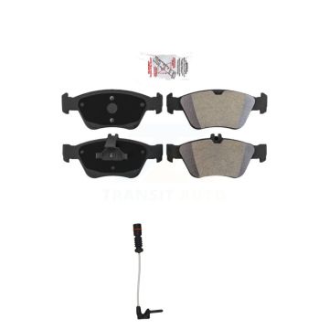 Front Ceramic Disc Brake Pads & Wear Sensor Kit For Mercedes-Benz SLK230 C230 SLK320 E300 KNW-100680