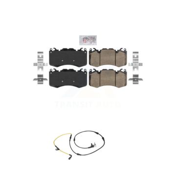 Front Ceramic Brake Pad & Wear Sensor Kit For Land Rover Range Sport without Brembo KNW-100687