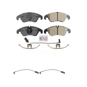 Front Ceramic Brake Pads Extra Wear Sensor Kit For Audi Q5 A4 Quattro A5 S4 S5 allroad A6 KNW-100725