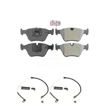 Front Ceramic Disc Brake Pads And Wear Sensors Kit For BMW Z4 KNW-100734