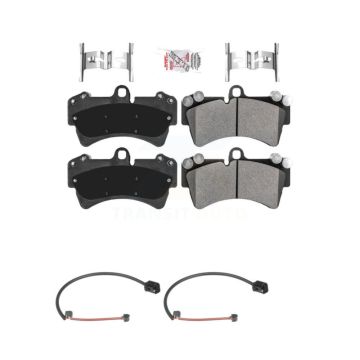 Front Ceramic Disc Brake Pads And Wear Sensors Kit For Audi Q7 Porsche Cayenne KNW-100742