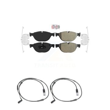 Front Ceramic Disc Brake Pads And Wear Sensors Kit For 2009 BMW 750i 750Li KNW-100747
