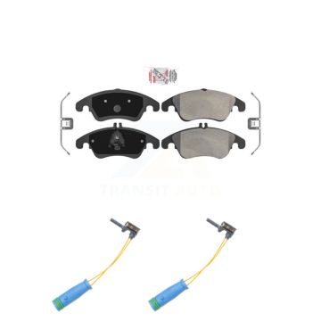 Front Ceramic Disc Brake Pads And Wear Sensors Kit For Mercedes-Benz E400 KNW-100832