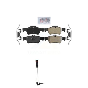 Rear Ceramic Disc Brake Pad & Wear Sensor Kit For 2003 Mercedes-Benz E320 Sedan with 3.2L KNW-100917