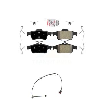 Rear Ceramic Disc Brake Pads Wear Sensor Kit For Jaguar XK XKR 4.2L with rear brakes KNW-100958