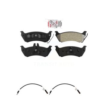 Rear Ceramic Disc Brake Pads And Wear Sensors Kit For Mercedes-Benz ML320 ML350 ML430 KNW-101018