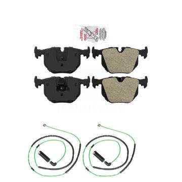 Rear Ceramic Brake Pads Wear Sensor Kit For 2006-2008 BMW Z4 M Roadster Coupe with 3.2L KNW-101047