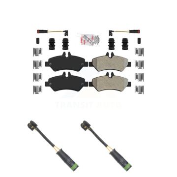 Rear Ceramic Brake Pad Extra Wear Sensor Kit For Mercedes-Benz Sprinter 3500 Freightliner KNW-101054